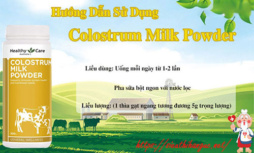 Cách sử dụng sữa non healthy care