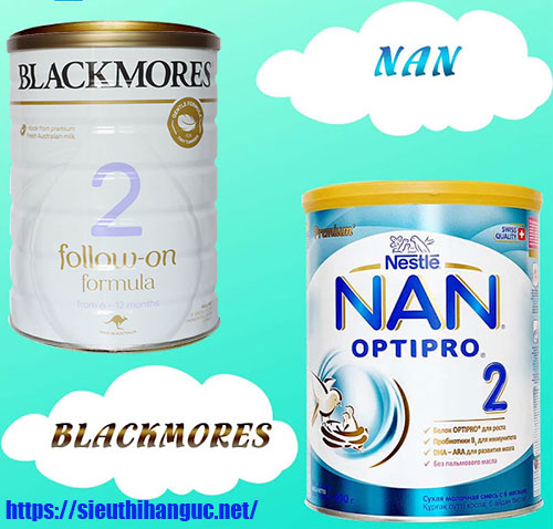So sánh sữa Nan và Blackmores