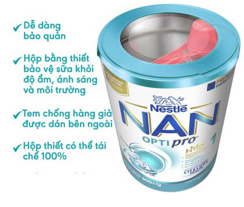 Cách pha sữa Nan Nga Optipro 1